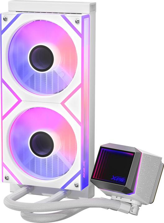 Actual product image Adata WAK XPG LEVANTE II 240 (2*120mm ARGB Fan) weiss retail