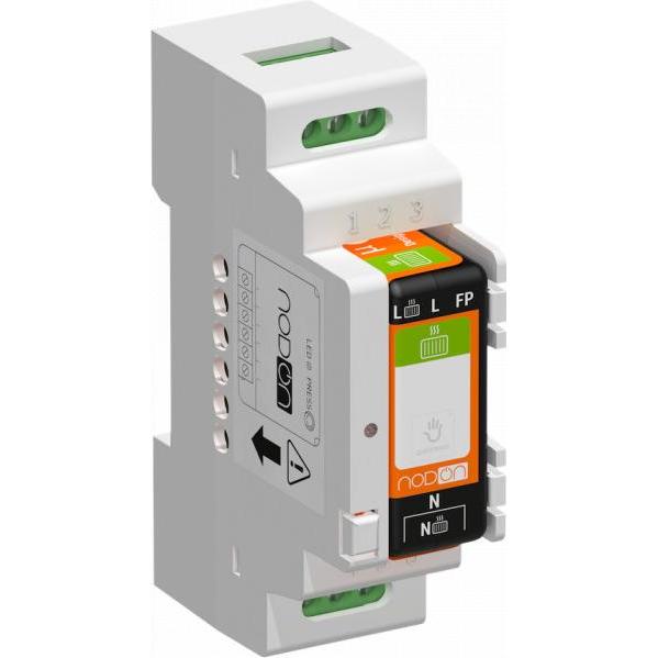NodOn NOD DRB-1-1-00 - DIN-Schienen-Box für Zigbee- oder EnOcean-Relaisschalter (5 Stück), Taster + Schalter