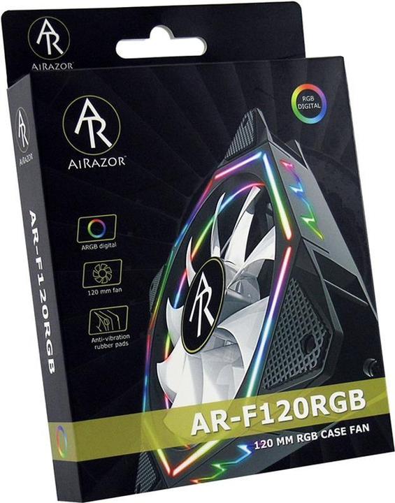 Image du produit LC-Power Ventilateur PC AR-F120RGB - RGB numérique - 120 mm (120 mm)