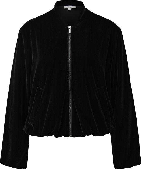 Produktbild s.Oliver Indoor-Jacke Samtjacke mit Bomberkragen (44)