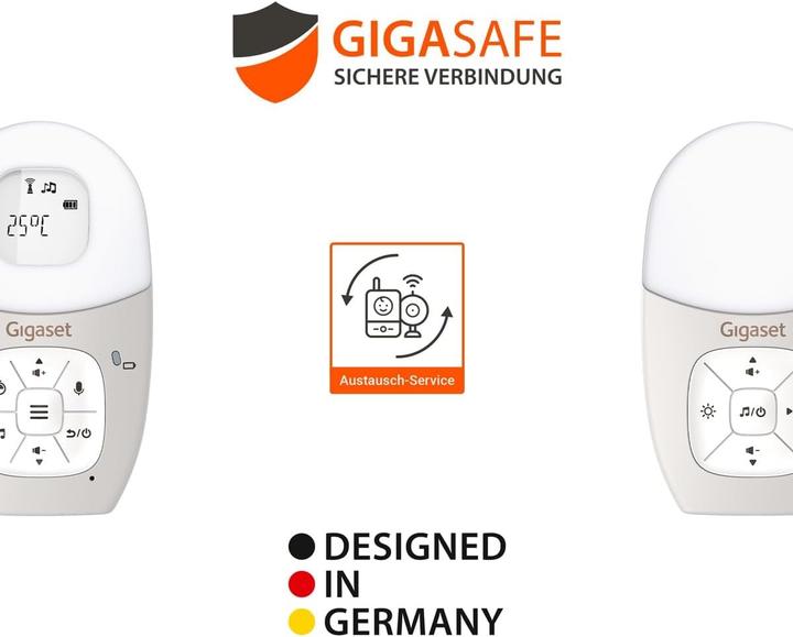 Produktbild Gigaset Baby 100 Audio Babyphone warm grey (Babyphone Audio, 300 m)