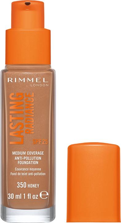 Actual product image Rimmel London Lasting Radiance Foundation 350 Honey 30ml (350 Honey)