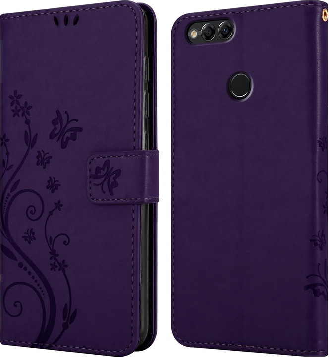 Actual product image Cadorabo Flower Book Cover (Honor 7X)