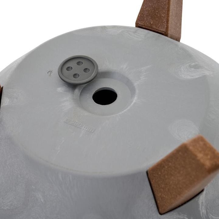 Image du produit Siena Garden Pflanzgefässe OSLO STONE grau Betonoptik, 29 x 33 cm Kunststoff/Holzfasern auf Füssen mit Einsatz (29 x 23 cm)