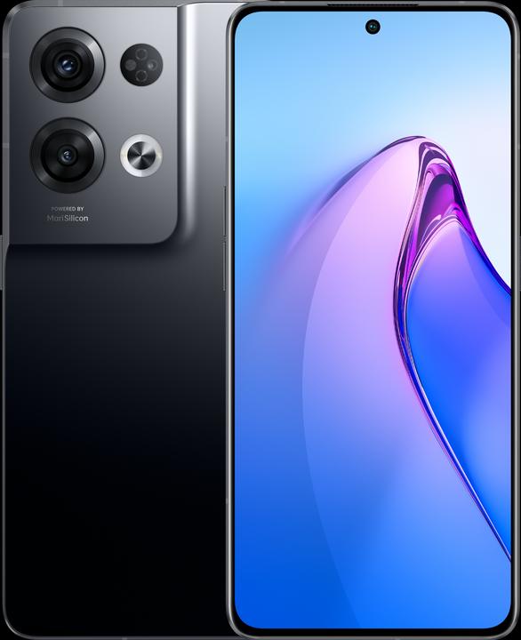 Image du produit OPPO Reno 8 Pro (256 Go, Noir glacé, 6.70", Double SIM, 50 Mpx, 5G)
