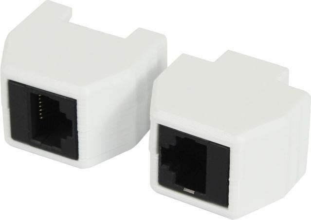 Actual product image Allnet RJ45 magnetic fuse coupling, ejector socket, PoE-capable, up to 10 GBit (Network coupling)