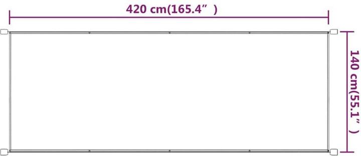 Produktbild vidaXL Senkrechtmarkise (1.40 m)