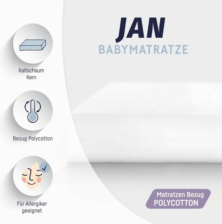 Image du produit Julius Zöllner Matelas bébé Jan (80 x 160 cm)