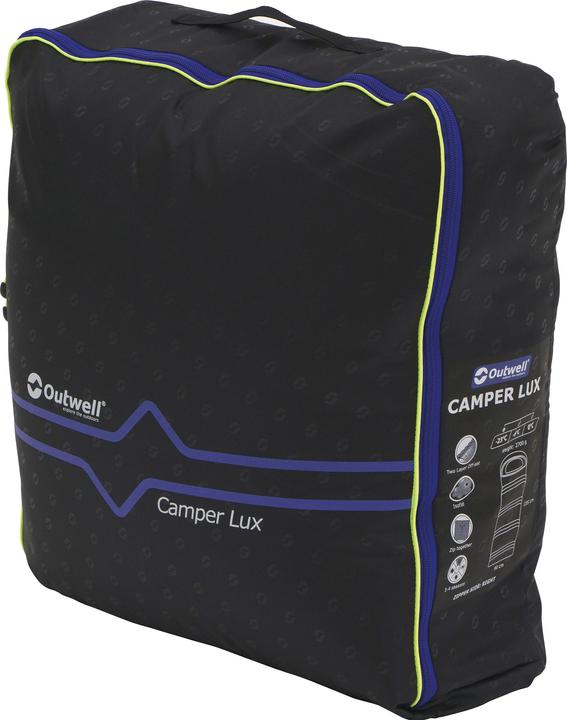 Immagine prodotto Outwell Sacco a pelo Camper Lux "L" Caramel-Teal, Sinistra (235 cm)