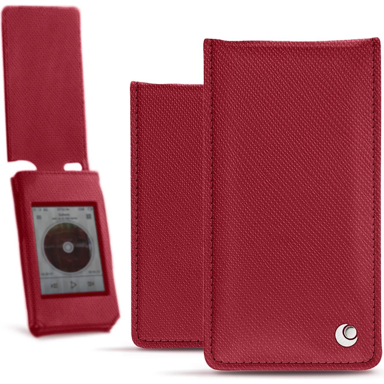 Noreve Cover in pelle verticale, Cover + Custodia MP3, Rosso