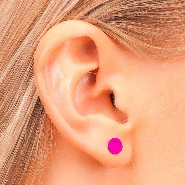 Immagine prodotto Studex Sensitive Ear Studs Novelty Neon Hot Pink (Acciaio inossidabile)