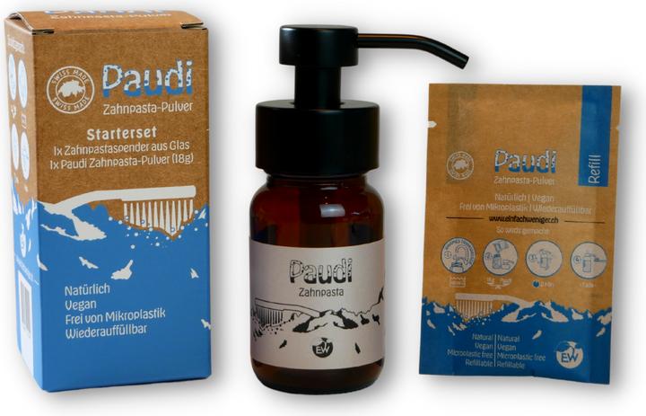 Image du produit Einfach Weniger Kit de démarrage dentifrice (poudre et flacon pompe)