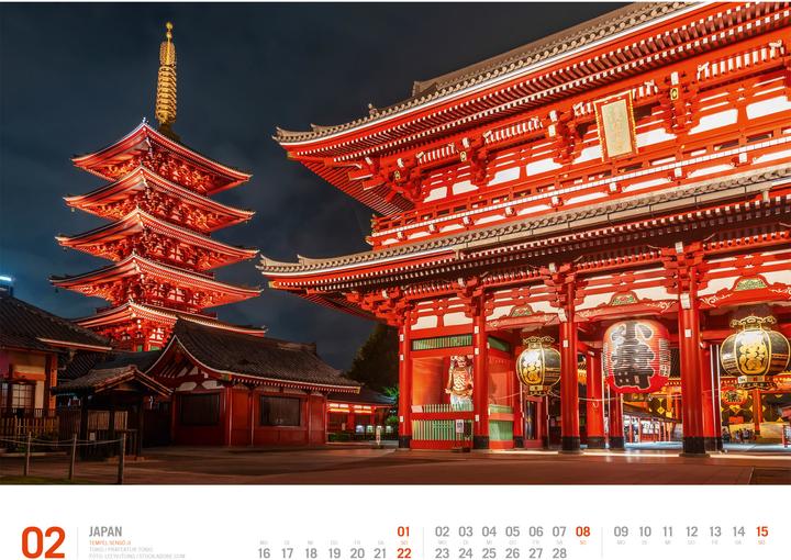 Image du produit Japan - Unterwegs zwischen Tempeln und Schreinen Kalender 2026 (Allemand, Ackermann Kunstverlag GmbH, 2025)