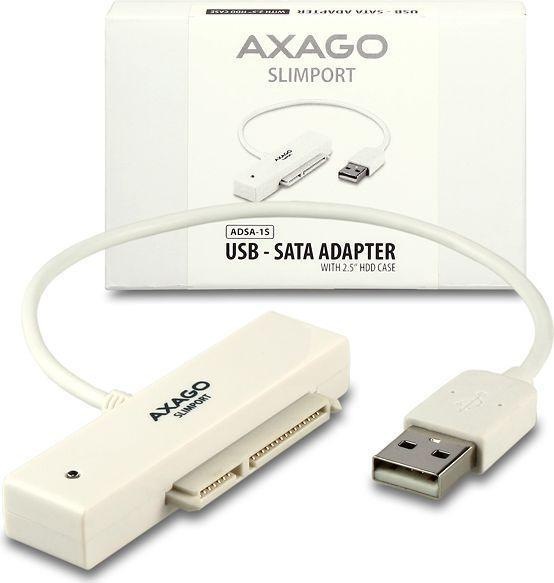 Image du produit Axagon ADSA-1S6 Adaptateur SLIMPort, USB 2.0, 2.5" SSD/HDD, SATA - avec boîtier (2.5")