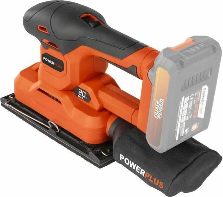 Actual product image Powerplus Dual Power Orbital Sander 20V - excl. battery and charger - 1 Acc. (Sander)