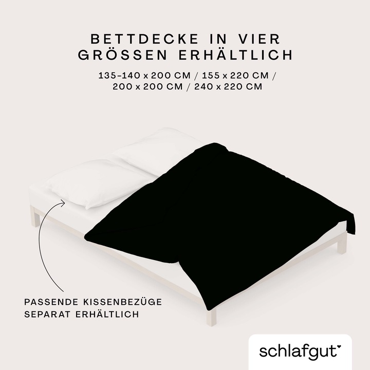 Actual product image schlafgut Knitted Jersey (Duvet cover, 200 x 200 cm)