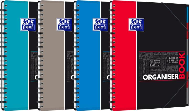 Image du produit Oxford Organiserbook (A4+, Quadrillé, Couverture rigide)