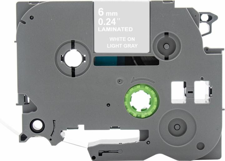 Image du produit Hermex Alternatives Etikettenband zu Brother TZe-MQL15 Beschriftungsband (0.60 cm, Blanc, Gris)