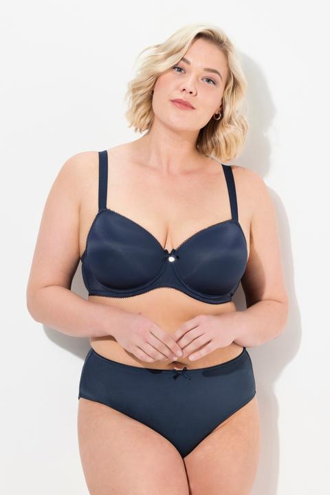 Actual product image Ulla Popken Damen grosse Grössen Bügel-BH, Softschale, Cup B-E nachtblau 105B 697144139-105B (105 B)