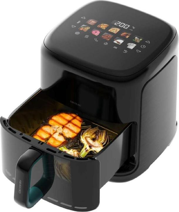 Actual product image Cecotec Air Fryer Cecofry&Grill SmokinPrime 6500 6.5L 2200W Grill Black