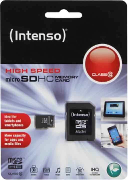 Produktbild Intenso microSD Class 10 (16 GB, microSDHC, U1)