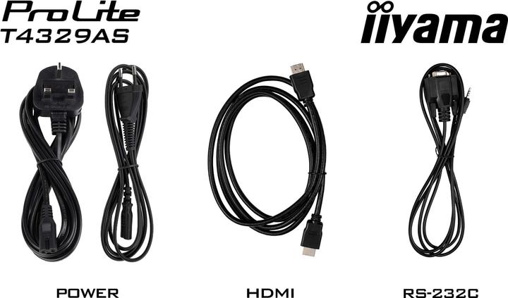 Actual product image iiyama LFD ProLite T4329AS-B1AG (3840 x 2160 Pixels, 42.50")