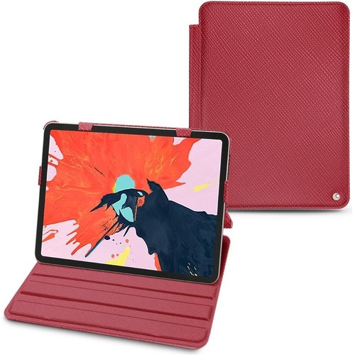Noreve Lederschutzhülle horizontal (iPad Air 2022 (5. Gen), iPad Air 2020 (4. Gen)), Tablet Hülle, Rot