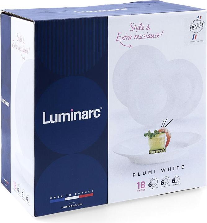 Actual product image Luminarc Tableware Plumi coloured glass 18 pieces (18 Piece)