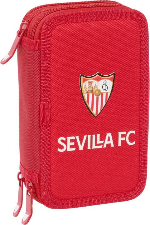 Actual product image Sevilla Fútbol Club Dreifaches Federmäppchen Rot 12,5 x 19,5 x 5,5 cm 37 Stücke