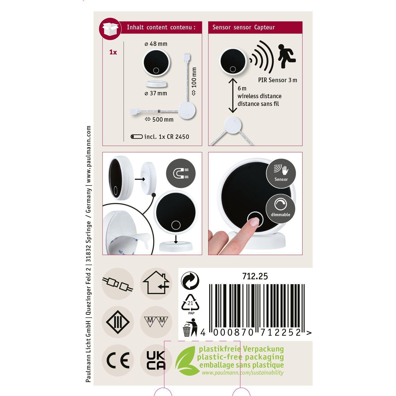 Thumbnail - Paulmann, Zubehör Beleuchtung, MaxLED Wireless Touch Sensor Set