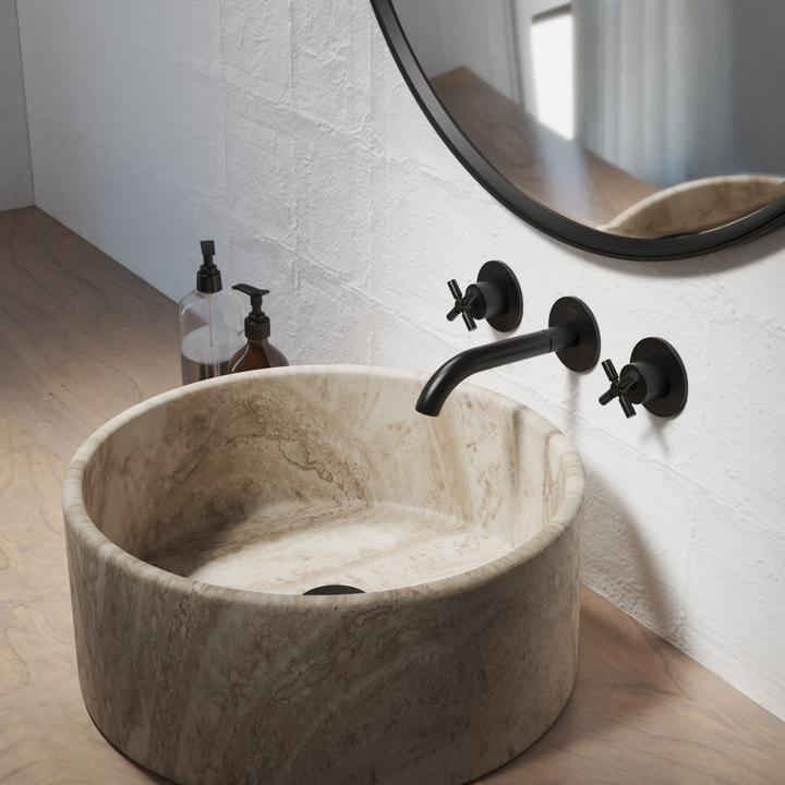 Produktbild Steinberg Serie 250 Waschtischarmatur, Komplettset, 3-Loch, inkl. Unterputzkörper, Ausladung 195mm