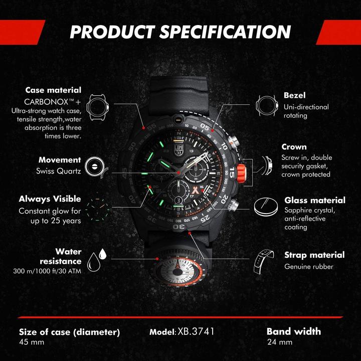 Produktbild Luminox Bear Grylls Survival (Analoguhr, Chronograph, Swiss Made, 45 mm)