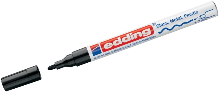 Actual product image Edding 751 - Paint marker (Black, 1 mm, 1 x)