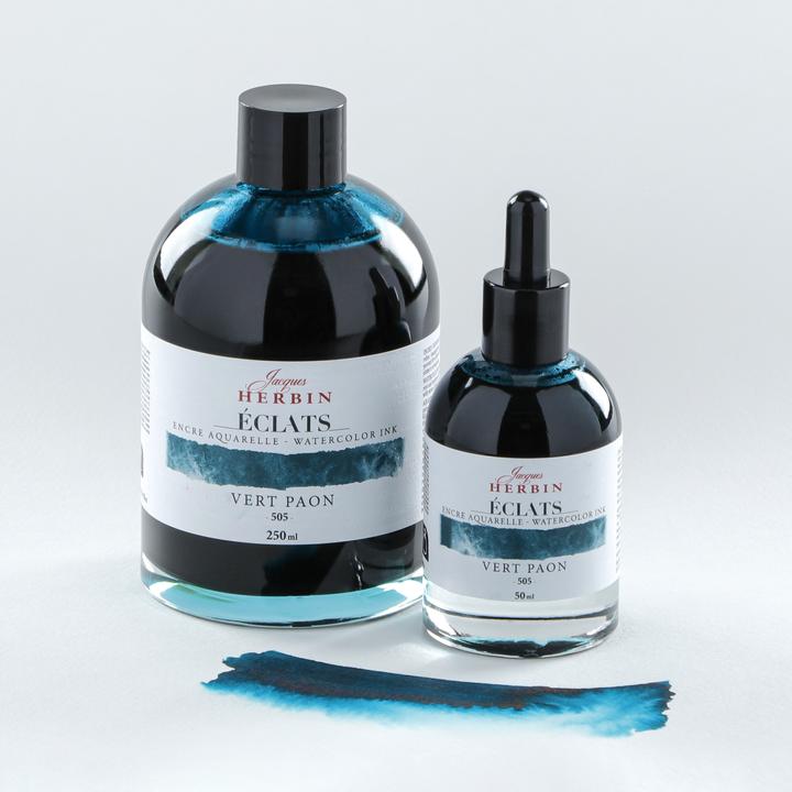 Actual product image Jacques Herbin Watercolour ink (Blue)