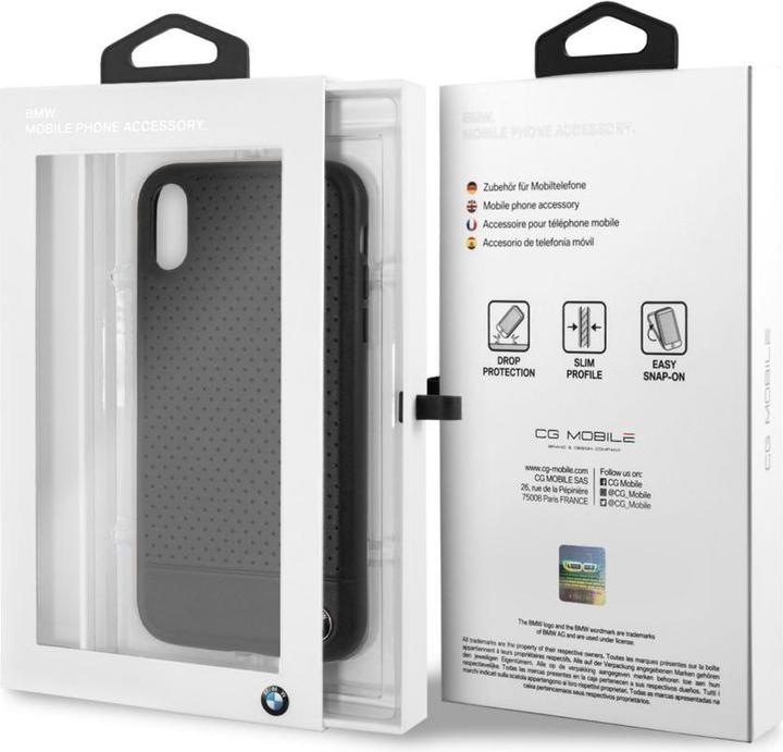Produktbild BMW Etui hardcase BMHCI61PEBOBK iPhone Xr czarny/black Signature Perforated (Apple iPhone XR)