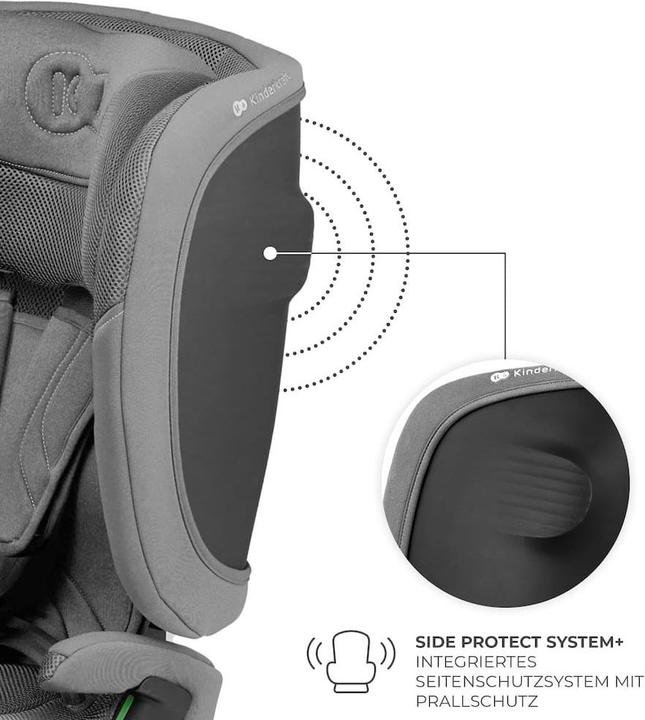 Actual product image KinderKraft Car Seat FIX2GO i-Size 76-150cm GREY (Child seat, ECE R129/i-Size Standard)