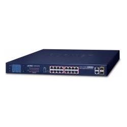 Thumbnail - Planet FGSW-1822VHP (16 Ports), Netzwerk Switch, Blau
