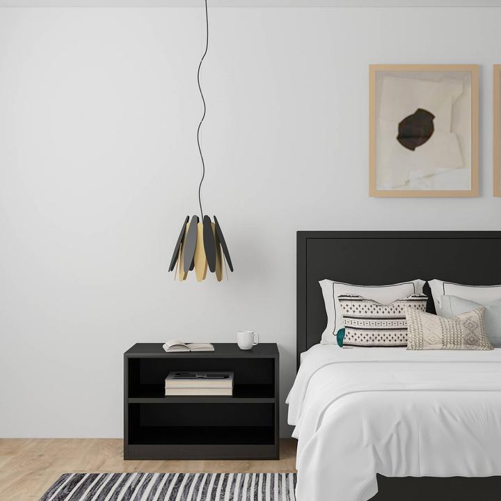 Actual product image Lucande Lounit pendant light Black/Gold (E27)