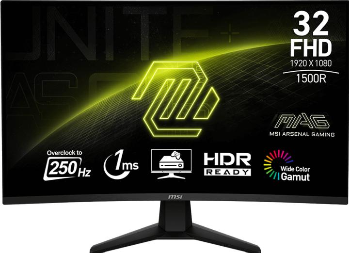 Actual product image MSI MAG 32C6X (1920 x 1080 pixels, 31.50")