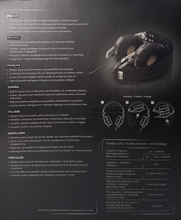Image du produit Sennheiser MOMENTUM 2 i (Apple Remote) (Filaire)