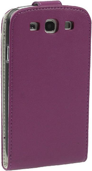 Produktbild König Design Handy Tasche Flip dünn für Samsung Galaxy S3 i9300 / i9305 / S3 NEO i9301 Violett (Samsung Galaxy S3, Samsung Galaxy S3 Neo)