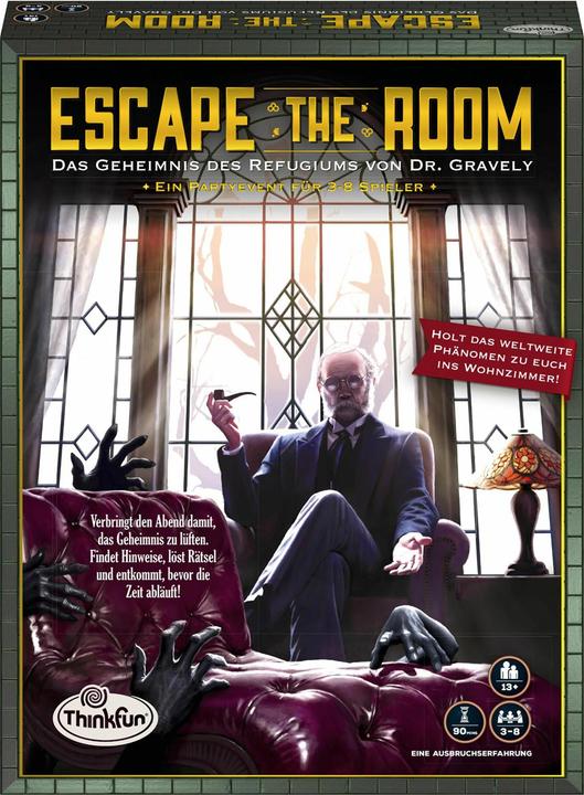 Thinkfun Escape The Room: Das Geheimnis des Refugiums von Dr. Gravely (Deutsch)