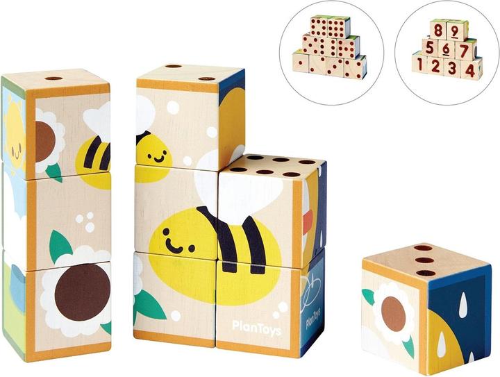 Produktbild Plantoys Tier Würfelpuzzle (9 Teile)