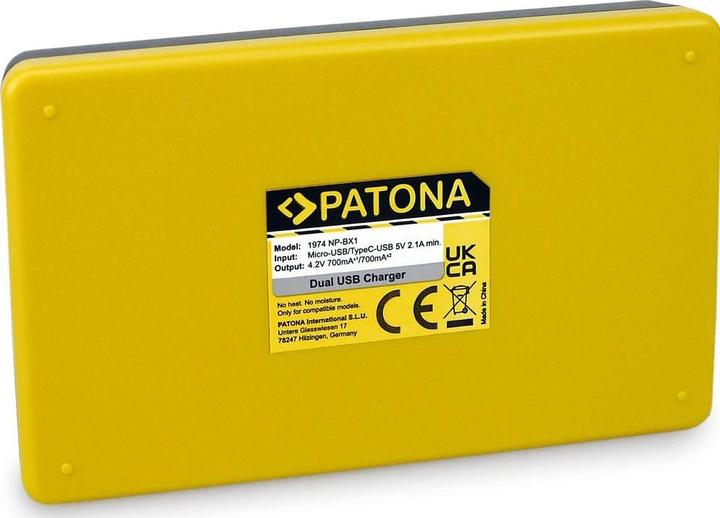 Produktbild Patona NP-BX1 Dual Ladegerät (Kamera Akku Ladegerät)