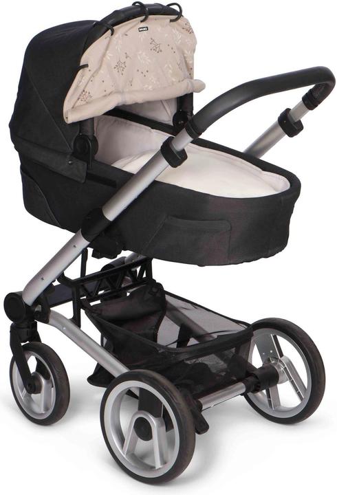 Produktbild Dooky Sonnen- & Windschutz für den Kinderwagen, Leaves Grey