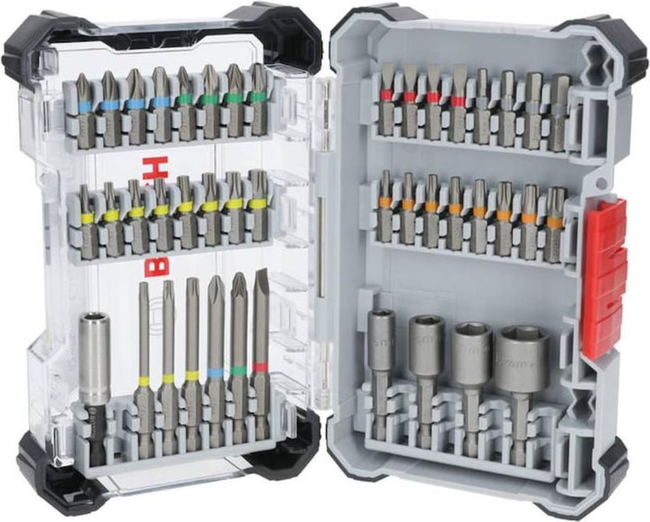 Produktbild Bosch Professional Bit Set Extra Hard (PH1 / PH2 / PH3 / PZ1 / PZ2 / PZ3 / HEX3 / HEX4 / HEX5 / HEX6 / T10 / T15 / T20 / T25 / T27 / T30 / T40 / SL3 / SL4 / SL5 / SL6 / TH10 / TH15 / TH20 / TH25 / TH27 / TH30 / TH40)