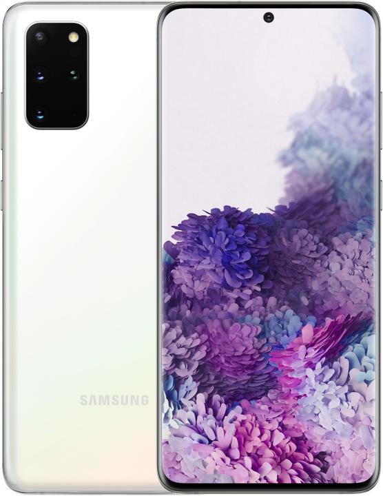 Samsung Galaxy S20+ 5G (128 GB, Cloud White, 6.70", Hybrid Dual SIM + eSIM, 5G)