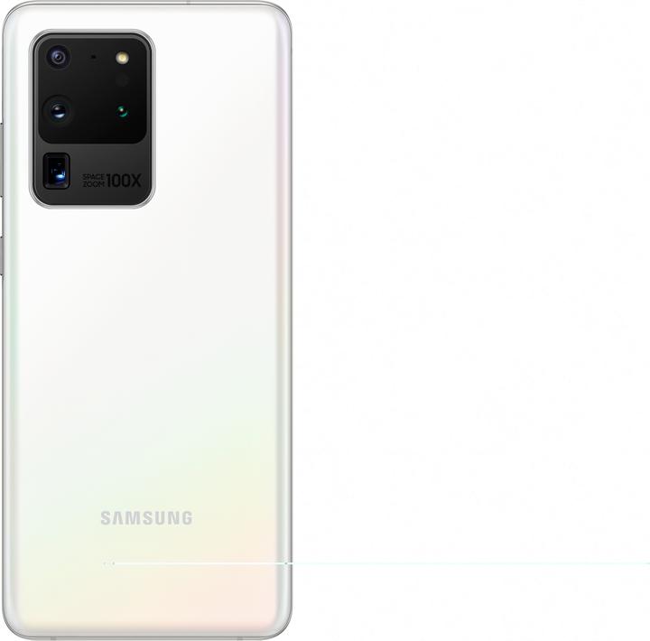 Produktbild Samsung Galaxy S20 Ultra 5G EU (128 GB, Cloud White, 6.90", Hybrid Dual SIM + eSIM, 5G)