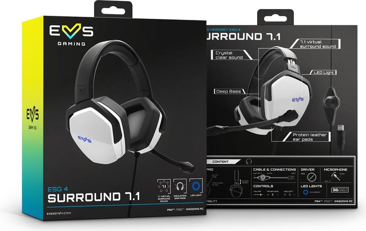 Immagine prodotto Energy Sistem Auricularesmicro Gaming Esg 3 Bianco (Cablato)
