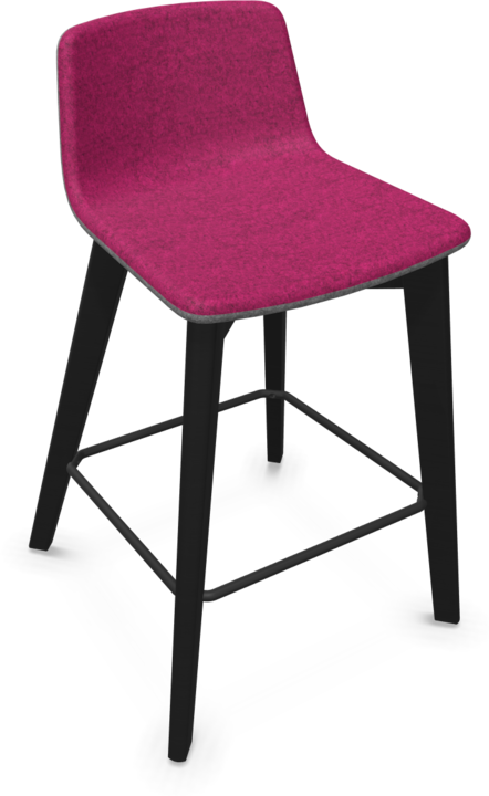 Blackberry melange, Ash stained black, Grey melange